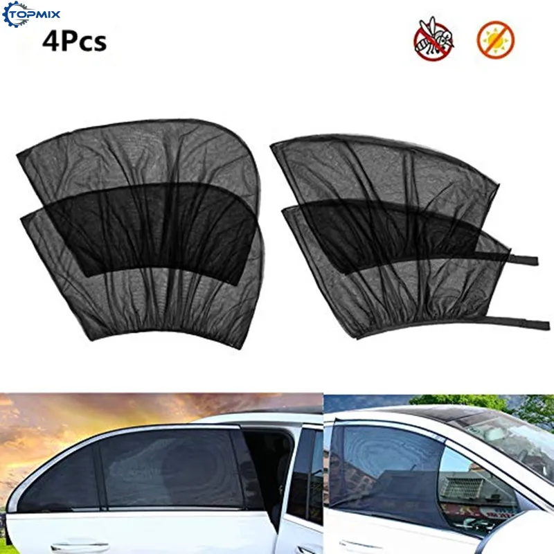 Car front and rear window sunshade cover