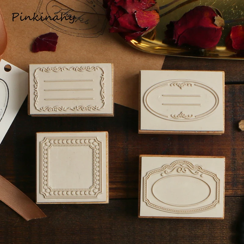 

Retro Label series stamp Vintage Tag wooden rubber stamps for scrapbooking stationery Decorative DIY standard stamp YZ025