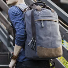 New Fashion Men's Backpack Vintage Canvas Backpack School Bag Men's Travel Bags Large Capacity Travel Laptop Backpack Bag New Fashion Men's Backpack Vintage Canvas Backpack School Bag Men's Travel Bags Large Capacity Travel Laptop Backpack Bag