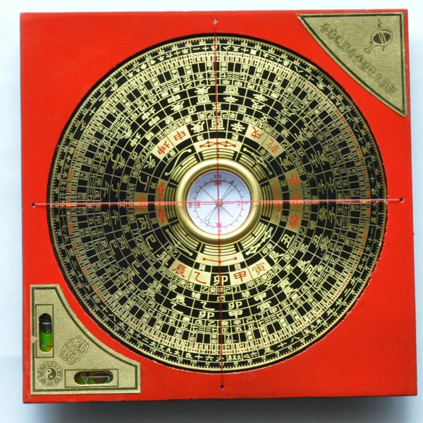 

carving Bronze gift lovers Art 3 5 6 8 1 ruler feng shui compass lucky