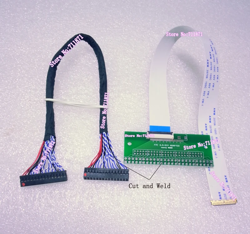 LVDS EDP сварочный комплект I PEX 0 5 Шаг 20453 030T 30 P eDP кабель линия Тип A Pin FFC экран FPC DIP
