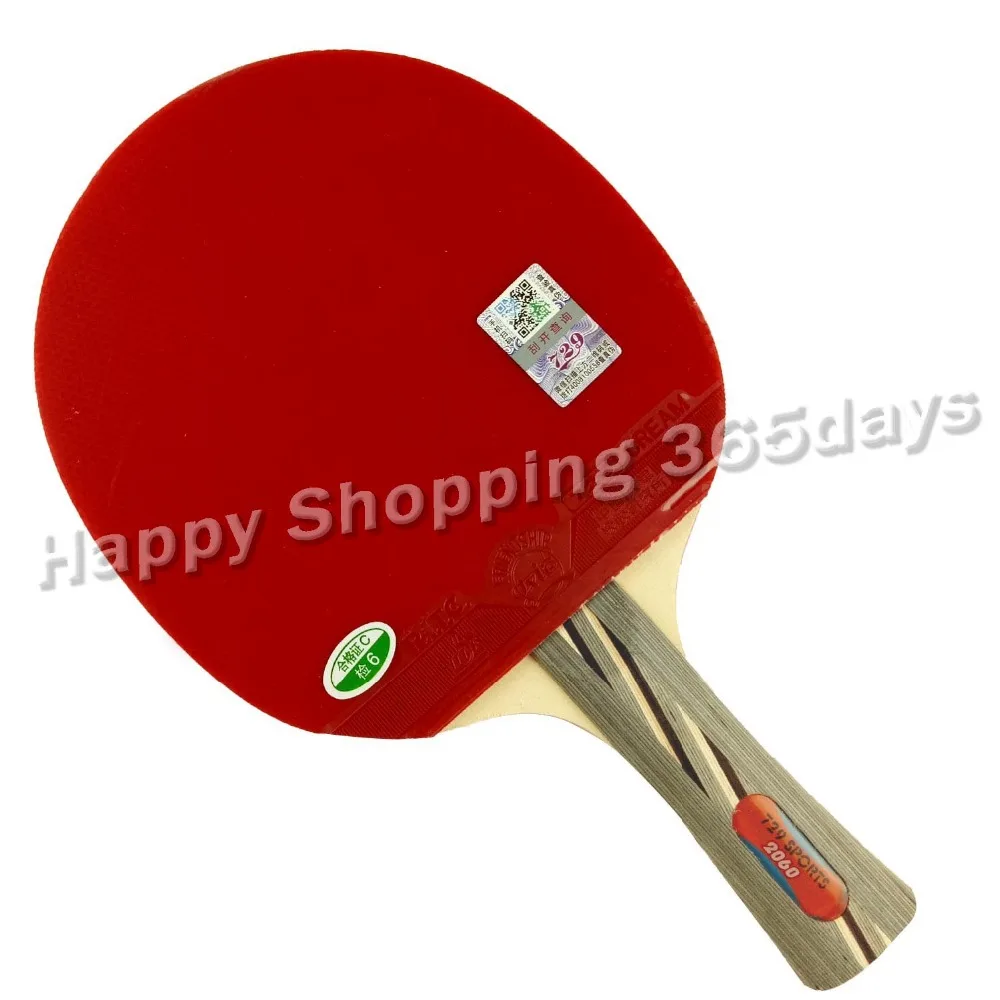

RITC 729 2060# pips-in table tennis pingpong racket + a bat case Shakehandlong handle FL