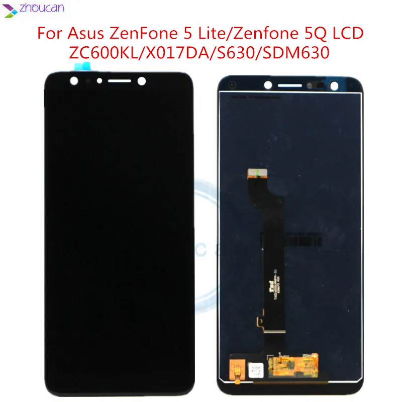 

For 6.0" Asus ZenFone 5 Lite 5Q X017DA LCD ZC600KL S630 SDM630 LCD Display Touch Screen Digitizer Assembly for Asus ZC600KL LCD