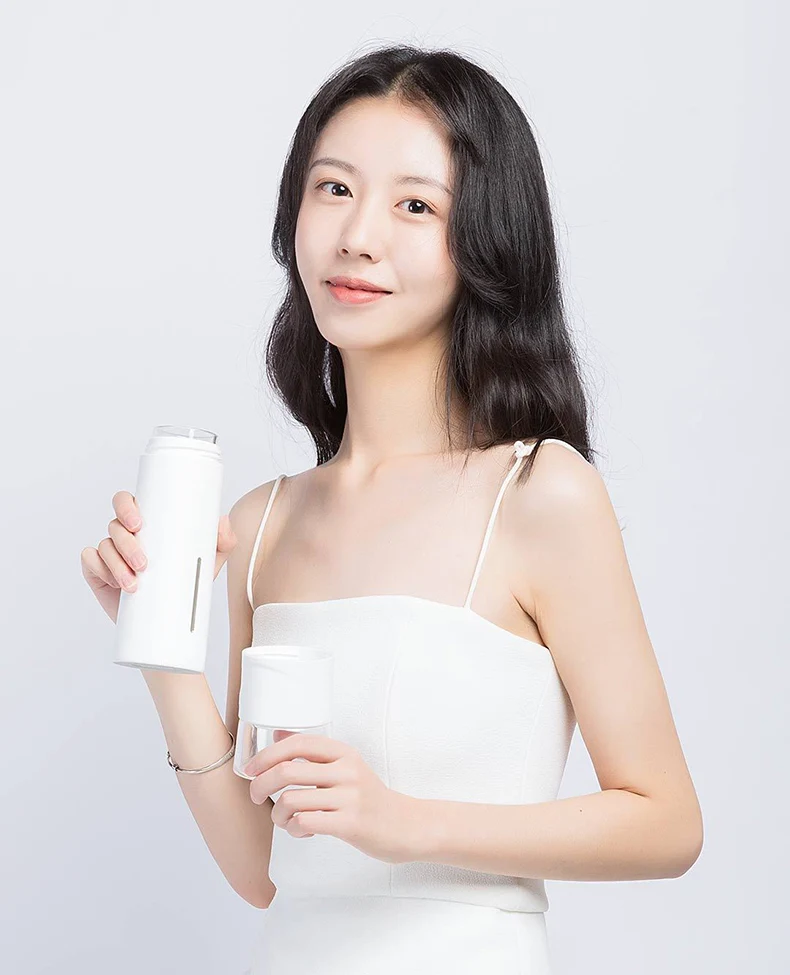 Xiaomi 300ml Portable water bottle sport bottle Travel Mugs Thermal Cup Tea Infuser Bottle sports Tea Filter Glass Tea Bottle hot sale (2)