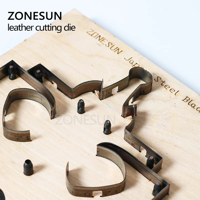  ZONESUN DIY Japan Steel Blade Rule Steel Die Cutting Mould Knife Tool Elephant Key Ring Leather Pun