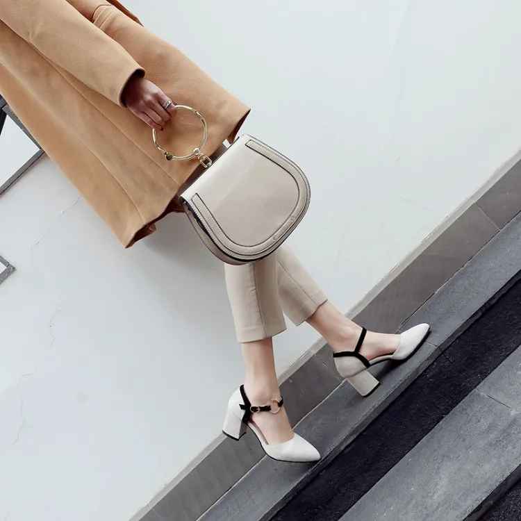 

Big Size 11 12 13 14 15 ladies high heels women shoes woman pumps A lady with pointed head and shallow mouthpiece