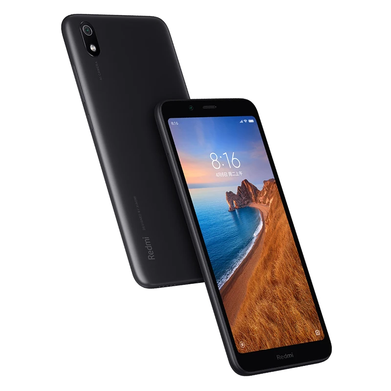 Цена Xiaomi Redmi 7A 7 A с глобальной ПЗУ, 2 ГБ, 16 ГБ, 5,45 дюйма, HD Snapdargon 439, Восьмиядерный мобильный телефон, аккумулятор 4000 мАч, камера 13 МП, смартфон