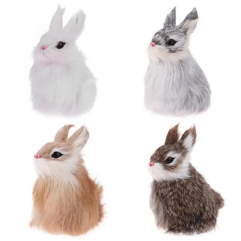 Милые животные Банни моделирование корточки кролик пасхальные кролики плюшевые игрушки домашние Свадебные украшения окна украшения