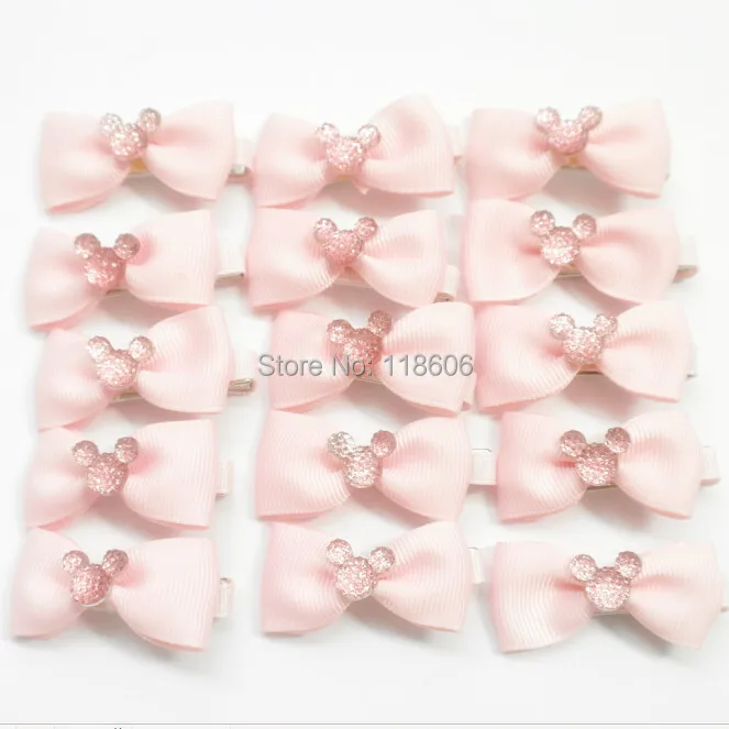 Minnie Mouse sparkle resin flat back diamante glitter dummy hair bow8.jpg