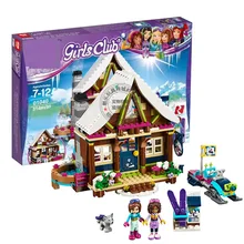 Girls Princess Snow Resort Chalet Model Kids Building Kits Blocks DIY Toys Gift Same Model 41323
