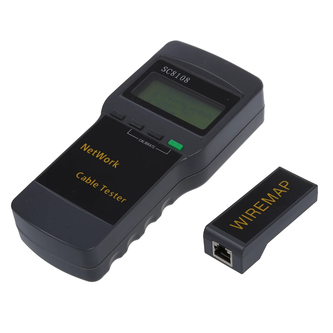 

SC8108 CAT5 RJ45 Network LAN Length Cable Tester Meter Tester RJ45 master port (M), tester LOOPBACK RJ45 port (L)