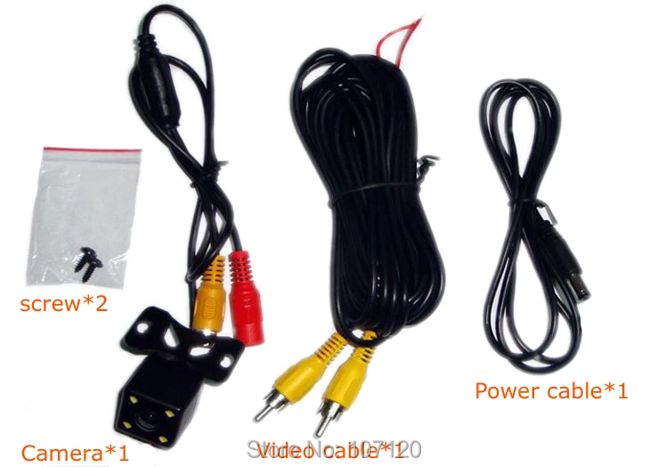 Free shipping 4 LED Night Vision12v input450 TV Lines 170degree wide angleWaterproofCar Rear view reverse camera