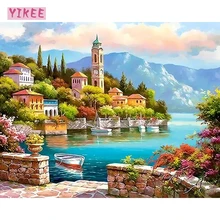 Diy Цифровая масляная краска по номерам, картина по номерам monet, картина маслом по номерам морской пейзаж