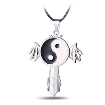 

Anime NARUTO Choker Necklace Tai Chi Symbol Rings Pendant Men Women Gift Anime Jewelry Action Figure Cosplay Toys