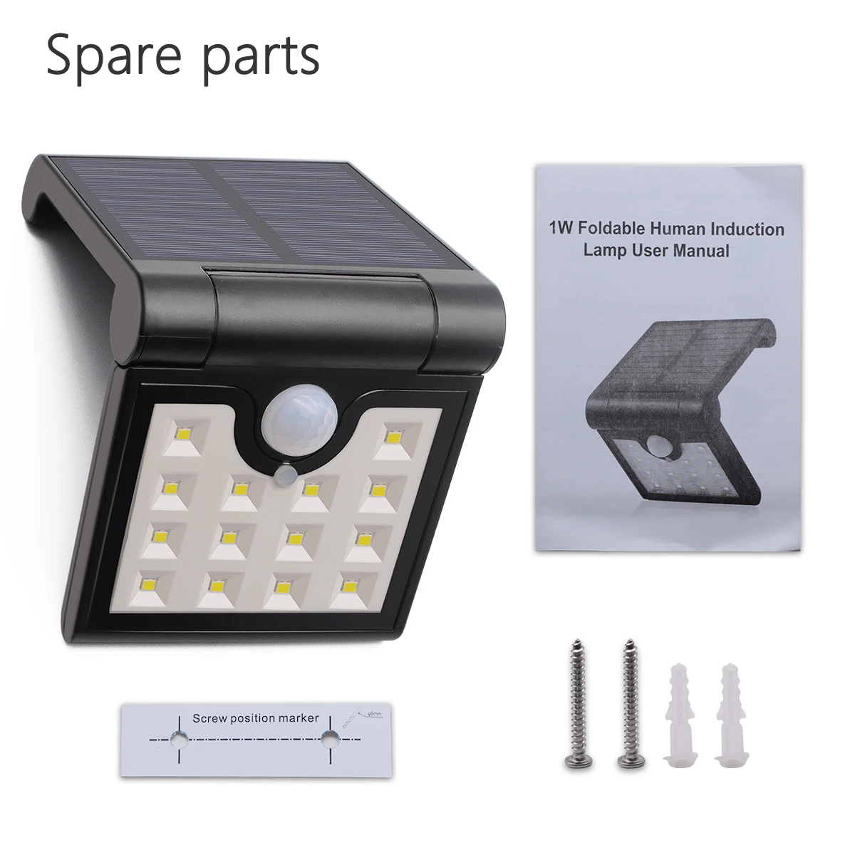 Lâmpadas Solares ar livre dobrável jardim ip65 Características : Solar Fold