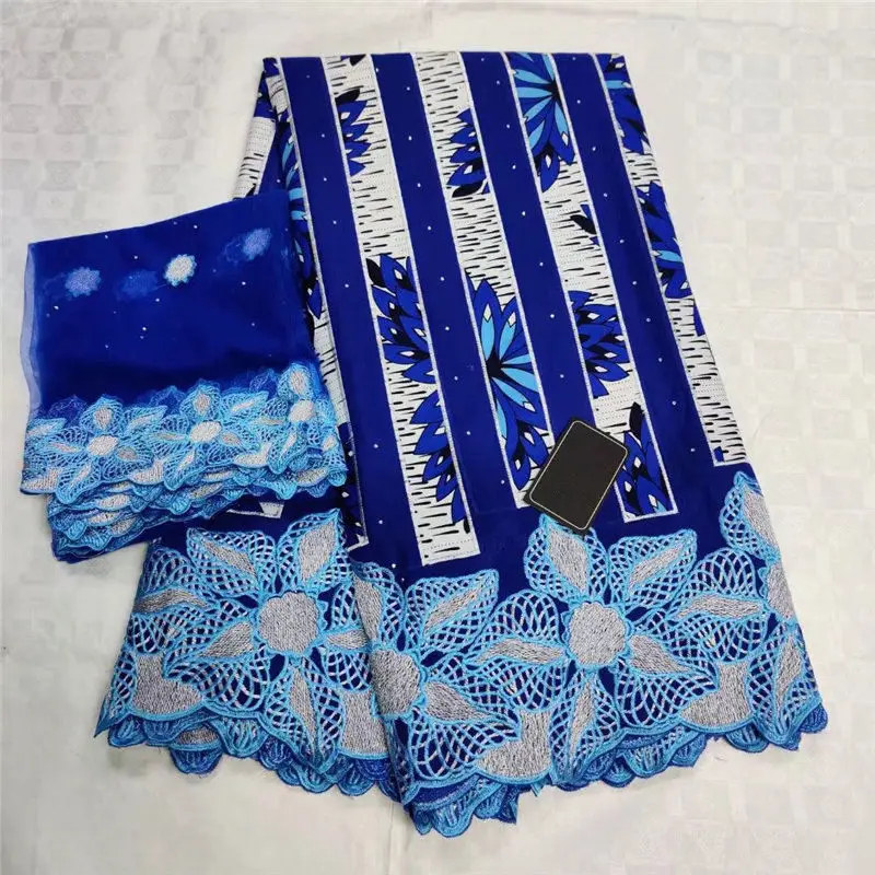 

Polyester Lace Fabric and ankara High Qaulity Swiss Voile Lace In Switzerland African Nigerian Tulle Lace Fabric dress LY30
