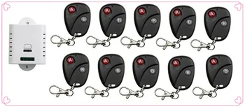 

2017 New 85V 110V 120V 220V 250V 10A 1CH RF wireless remote control switch System 10X Transmitter + 1 X Receiver,315/433 MHZ