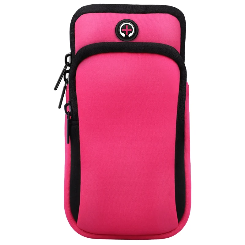 KUULAA, сумки для бега, для мужчин и женщин, с сенсорным экраном, для сотового телефона, посылка, для спорта, Экипировка, для мужчин, для бега, аксессуары - Цвет: Pink