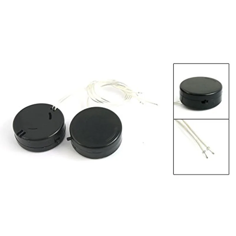 

SCLS New 2 Plug Black Line CR2032 Coin Battery Holder Socket 6V