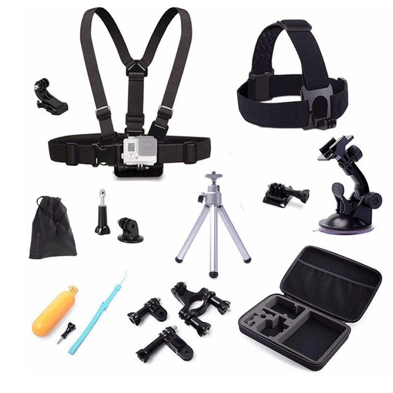 Buy Action camera Travel Accessories set Gopro Head Chest Belt Strap mini