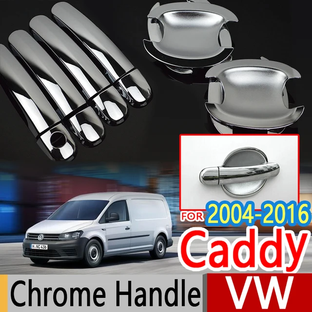 For VW Caddy 2004 2016 2K Chrome Door Handle Covers Trim Set Volkswagen Car Accessories Car
