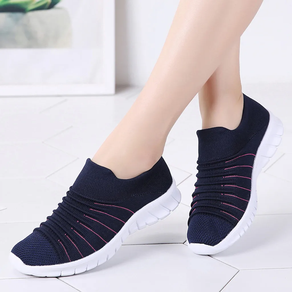

2019 Spring Simple Sneakers Mesh Loafers Women Shutter Shoes Breathable Hollow Out Female Casual Flats Ladies