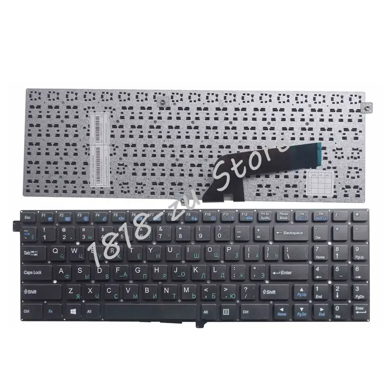 

YALUZU NEW FOR Clevo W550AU W555AUQ W550EL W555EL W550SU W550SU1 W555SU1 W555SUW KEYBOARD NO Frame russian RU layout