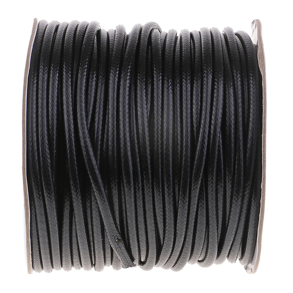 49 Yards/Roll Waxed Cotton Cord DIY Necklace Bracelet Jewelry Beading Making String 3mm 4mm Round Leather Sewing Thread