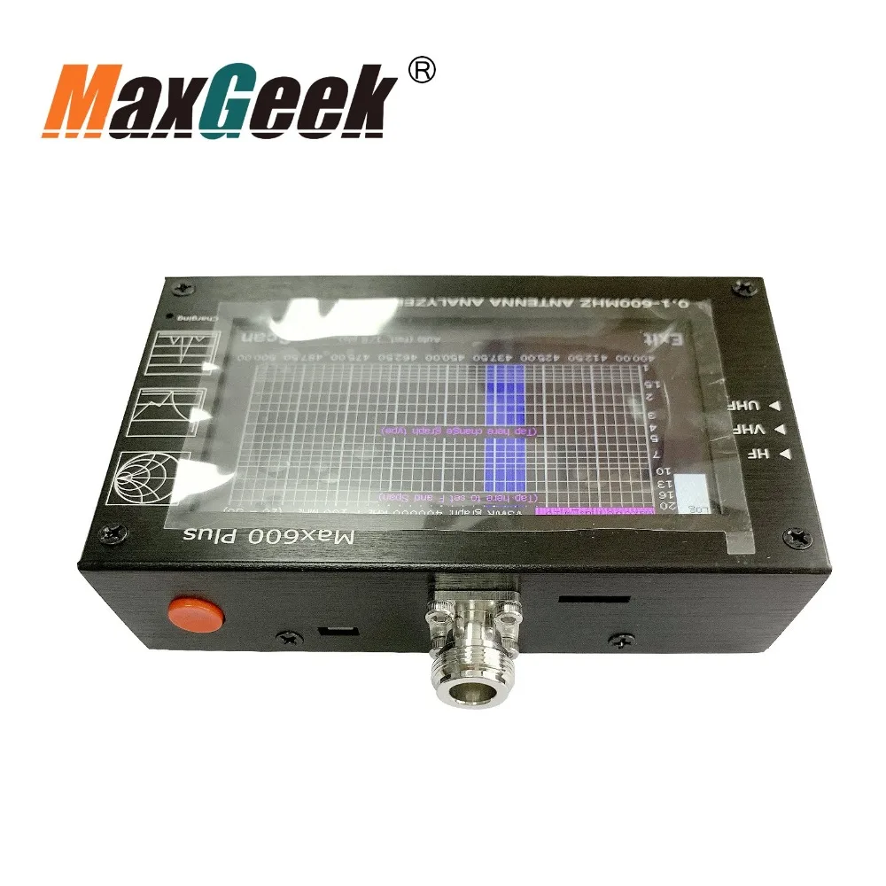 Max600 Plus HF/VHF/UHF антенный анализатор 0,1-600 MHZ w/4," TFT lcd сенсорный экран VS MINI 600