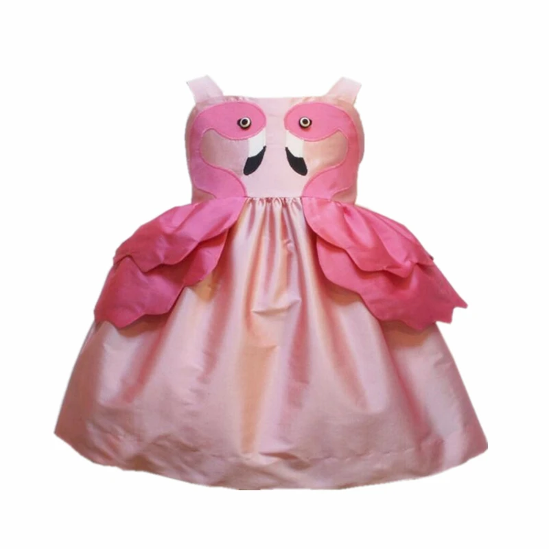 

Swan Flamingo Summer Dresses for Girls Birthday Party Princess Tutu Dress Toddler Kids Baby Robe Fille Sleeveless Girl Clothing