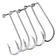 100 шт. мягкий червь джиг рыболовный крючок колючая 2#, 1/0#-5/0# Hi-Carbon стальная приманка крючок для ловли окуня джиг все соленой воды пресной воды weihefishing