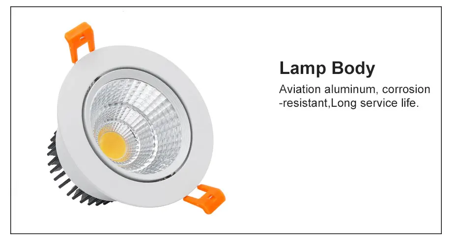 [DBF]Angle Adjustable 5W 9W 12W COB LED Recessed Downlight 3000K/4000K/6000K LED Ceiling Spot Light+AC85V-265V Driver Home Decor