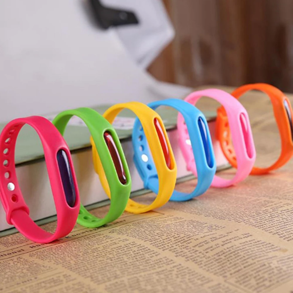 8 Pcs Baby Kids Mosquito Repellent Bracelet Children Anti-mosquito Silicone Wristband Adult Baby Insect Bite Protection Supplies