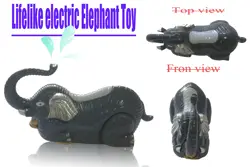 Simulation animal dolls toys electric cute Thailand elephant walking simulation animal model make a sound or Music 360 flip