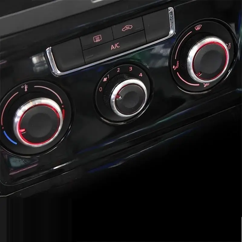 

Air Conditioner Button Interior Decorative Auto Bright Sequins Accessories 09 10 11 12 13 14 15 16 17 18 FOR Volkswagen C-TREK