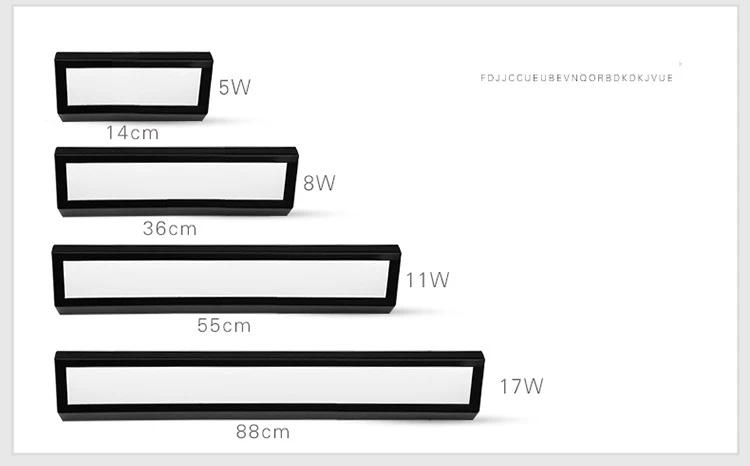 Анти-ослепительный дизайн led туалетное зеркало со светодиодной подсветкой AC85-265V 8 Вт 11 Вт Современные акриловые бра для спальни кабинет для ванной комнаты, проход украшение освещение