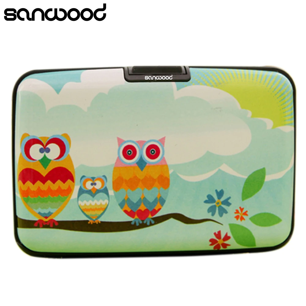 

2016 Thin Cute Owl Multilayers Bag Pocket ID Credit Bus Card Wallet Holder Case 9IIY