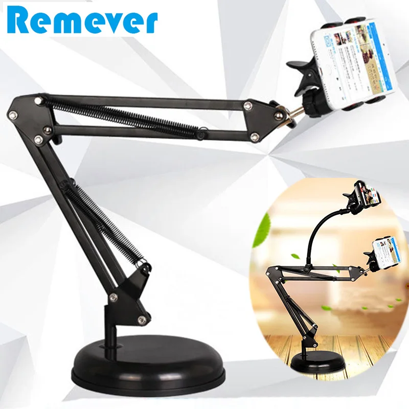 Billige Neue Faltbare Telefon Halter Desktop Steht Klammern Faul Handy Halter Stative Stehen für Aufnahme Live Video Blogger