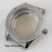 Сапфировое стекло 42 мм полированный чехол для часов Fit NH35A Автоматический ход Мужские t мужские часы