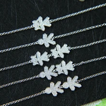 Аутентичный 925 пробы Серебряный мальчик и подвески для девушки ссылка браслет для женщин Россия регулируемый браслет торговля