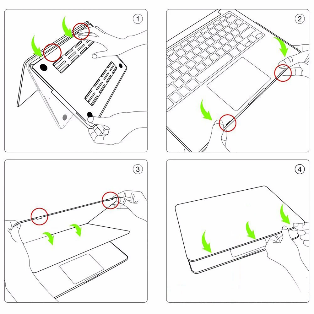 Новый чехол для ноутбука Apple MacBook Air Pro retina 11 12 13 15 mac book 3 4 дюймов с сенсорной панелью
