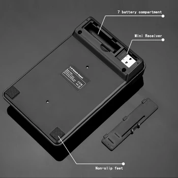 

2.4GHz Mini USB Wireless Numeric Keypad 19 Keys Number Pad Numpad Receiver For Windows XP/7/ 8 Laptop PC Computer GDeals