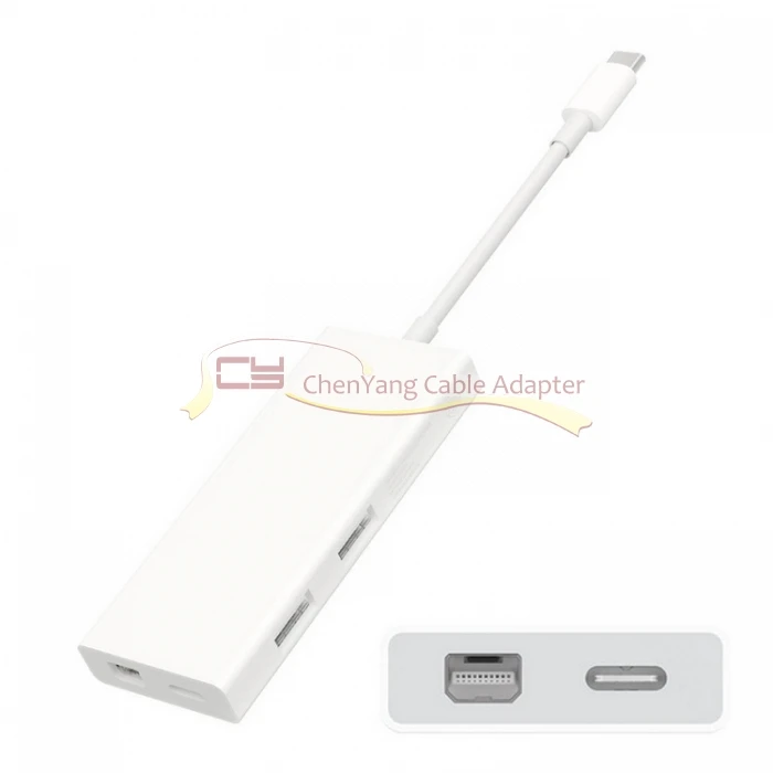 Mini Displayport DP /& USB 2.0 OTG/& USB-C Female to USB-C USB 3.1 Type C Adapter