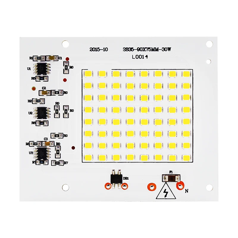 Светодиодный чип SMD Smart IC 220 В 100 Вт 50 Вт 30 Вт 20 Вт 10 Вт 1 шт. 2 шт. 5 шт. 10 шт. DIY для наружного прожектора холодный теплый белый