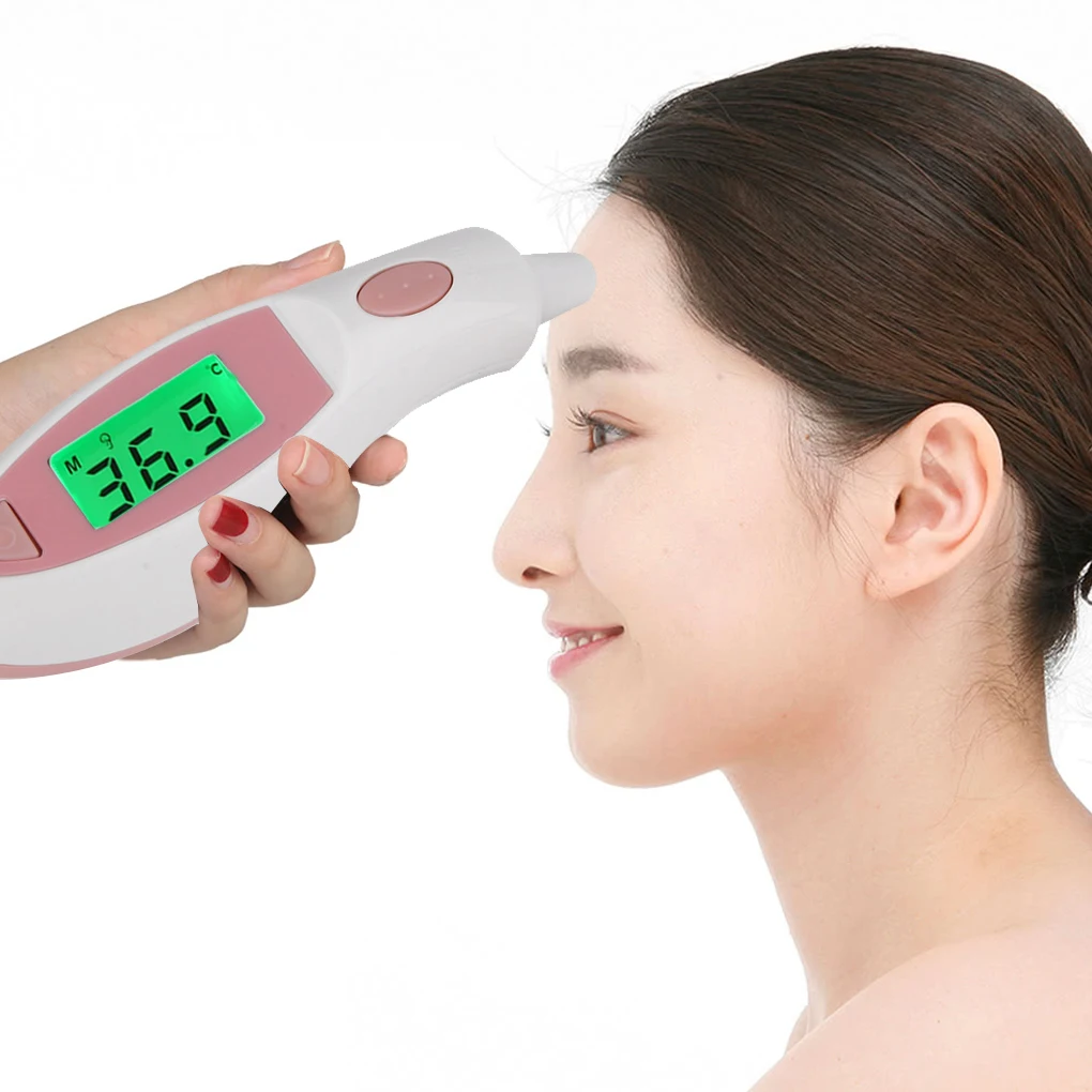 

LCD Digital Thermometer Infrared Forehead Ear Temperature Meter Baby Adult Body IR Termometer