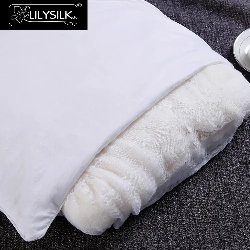 Шёлковая подушка в хлопковом чехле Lilysilk Бесплатная доставка|pillow sponge|pillow rabbitsilk floor
