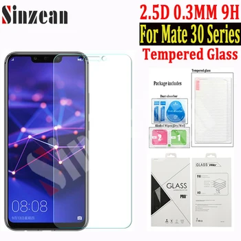 

Sinzean 100pcs For Huawei Mate 30 lite tempered glass screen protector for Huawei Mate 30 Screen Protector 2.5D 0.3mm 9H