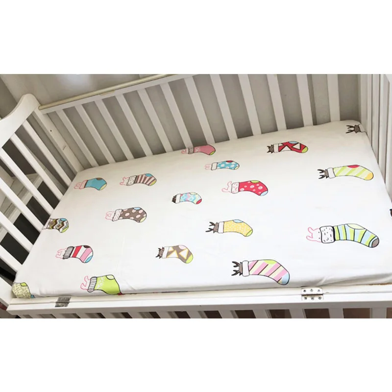 Muslin Cotton Baby Bedding Sets Crib Bed Sheets Newborn Baby Bed Bedspreads For Toddler Infant Customizable Drop Shipping - Цвет: Style 11