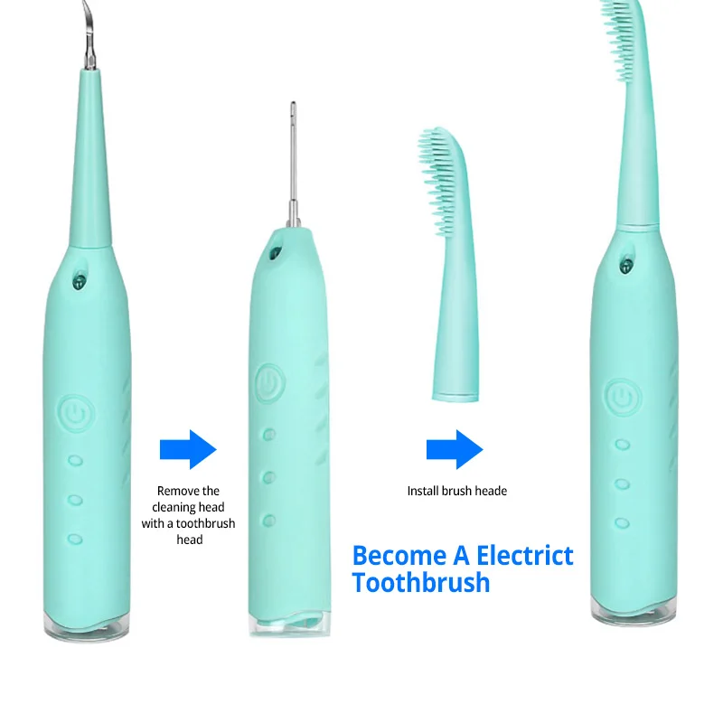 Расширенный стоматологический инструмент для удаления зубных досок, наборы для удаления зубных досок, 3 головки, зубная нить для чистки