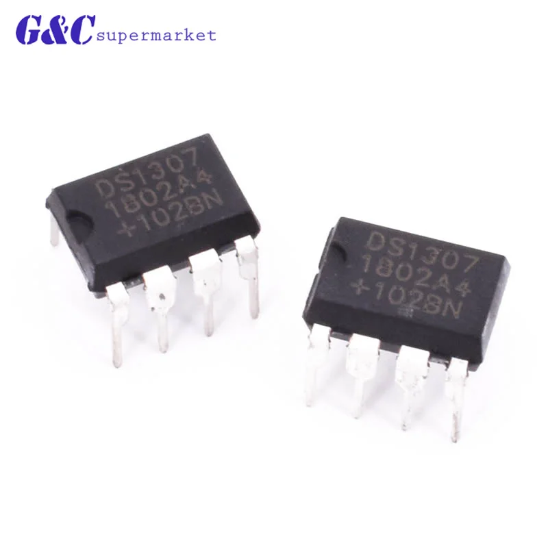 10 PCS DS1307 DIP8 DS1307N DIP new IC DS1307ZN DIP8 Clock Timing - Real Time Clock IC